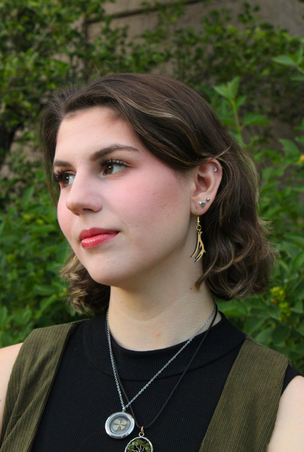 Deer Wooden Earrings