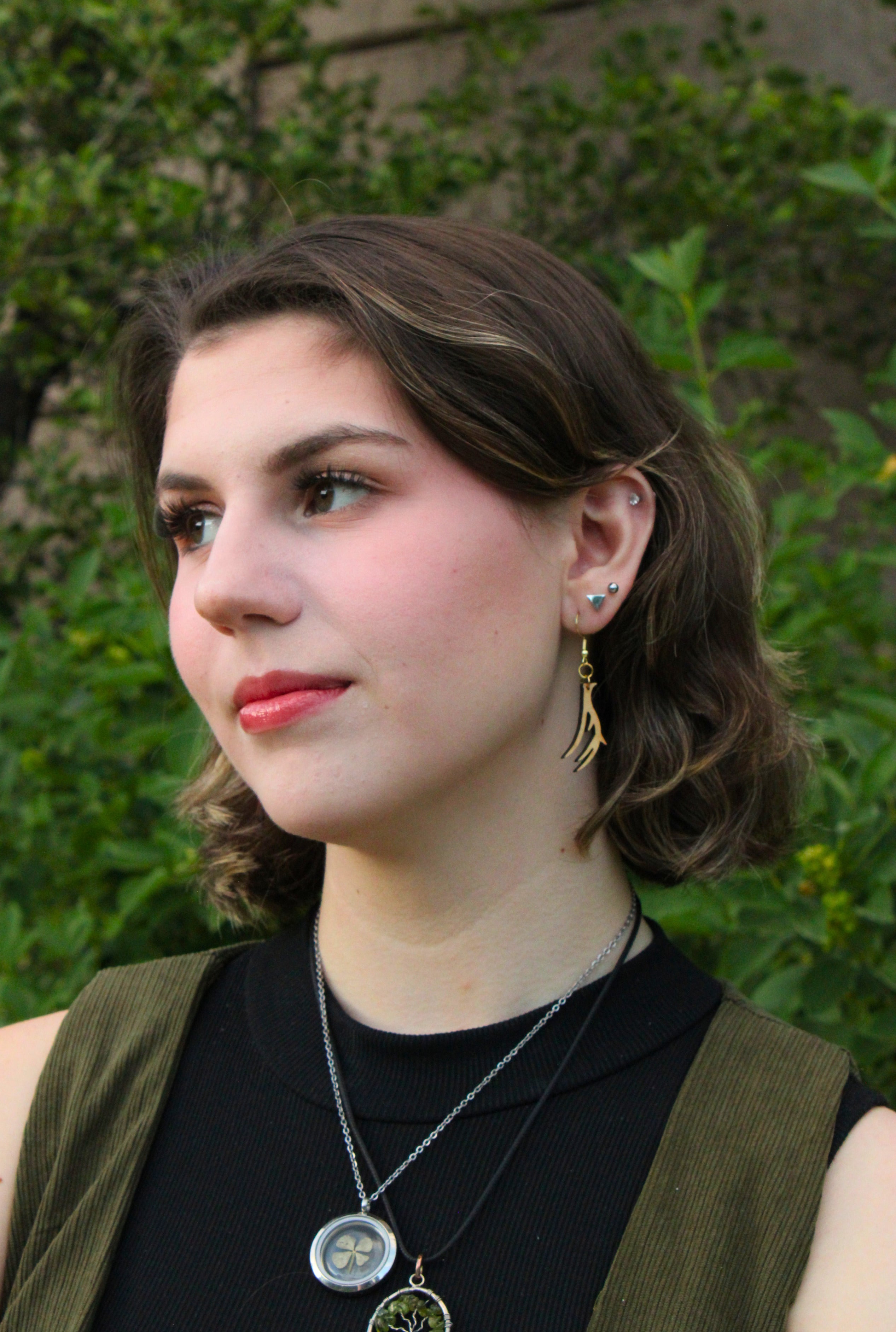Deer Wooden Earrings