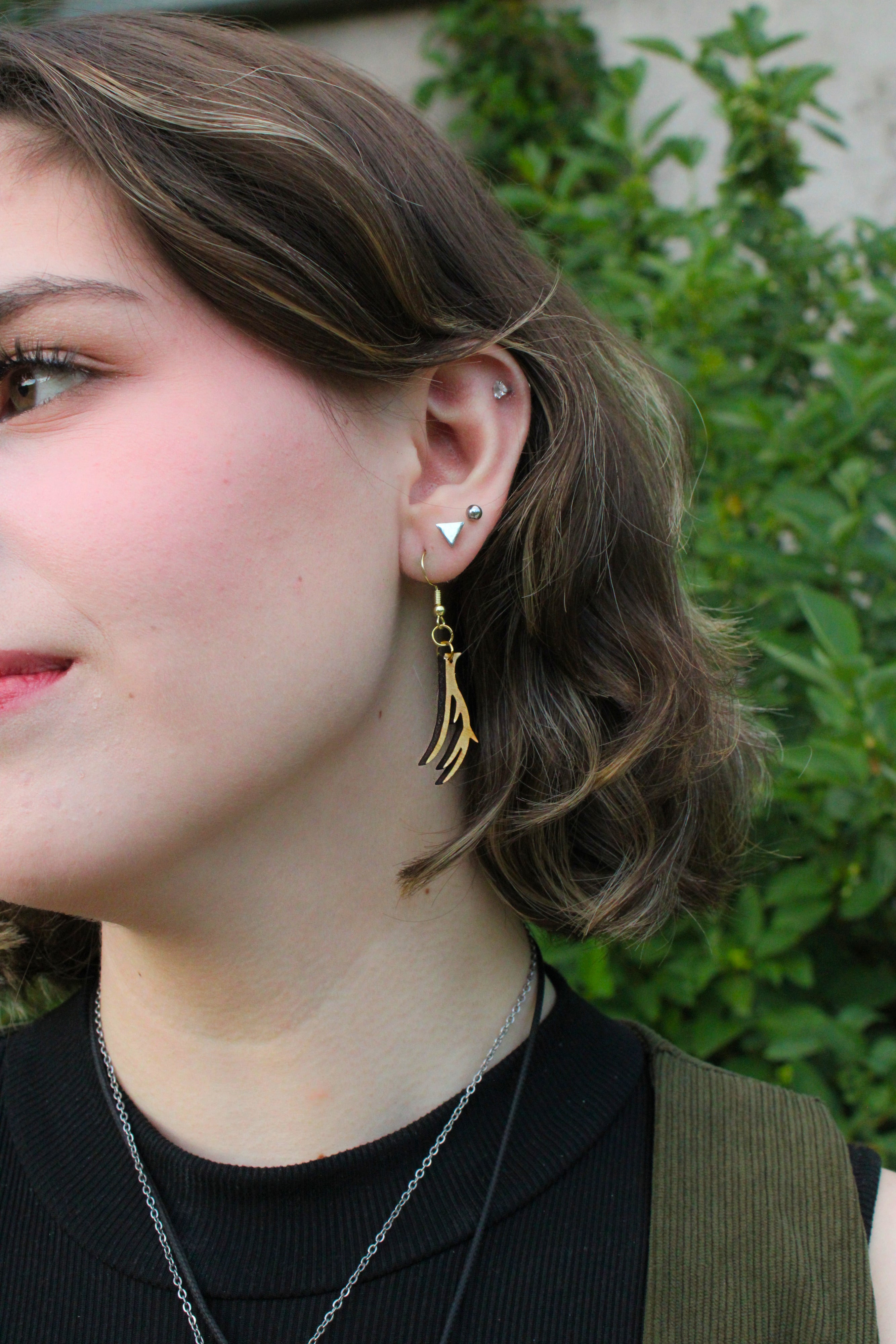Deer Wooden Earrings