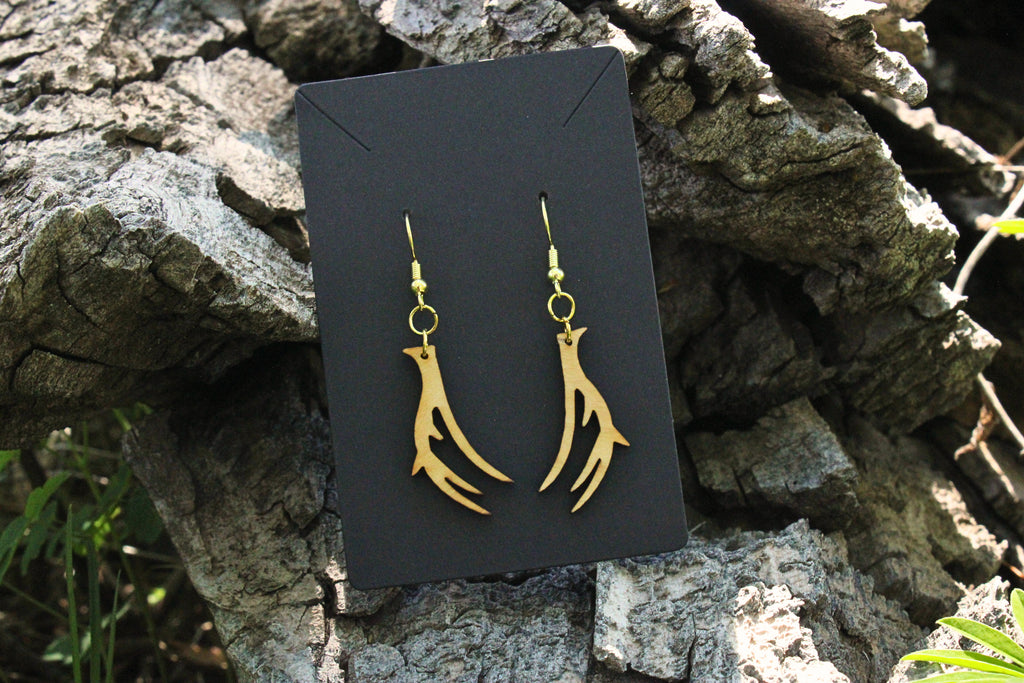 Deer Wooden Earrings